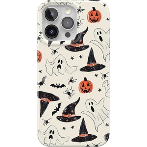 image:imageCasely iPhone 14 Case  Falling for You  Plum Floral  Compatible with MagSafe  Classic Ultra Slim DesignFeeling Witchy  Haunted Halloween