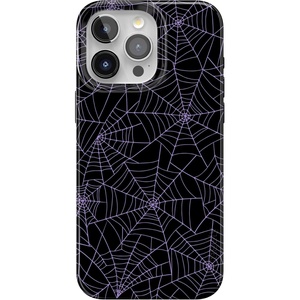 image:imageCasely iPhone 14 Case  Falling for You  Plum Floral  Compatible with MagSafe  Classic Ultra Slim DesignMidnight Web  Spider Web