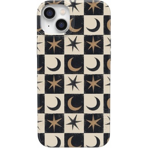 image:imageCasely iPhone 14 Case  Falling for You  Plum Floral  Compatible with MagSafe  Classic Ultra Slim DesignMystic Moonstar  Black Celestial
