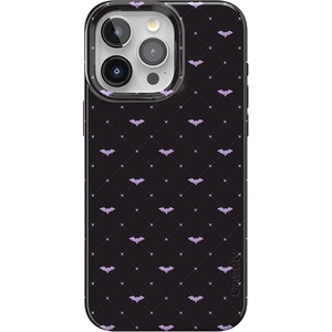 image:imageCasely iPhone 14 Case  Falling for You  Plum Floral  Compatible with MagSafe  Classic Ultra Slim DesignSuch a Battie  Purple Bats