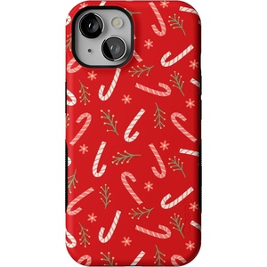 image:imageCasely iPhone 14 Case  Peppermint Kiss  Candy Cane  Bold Protective Design  MagSafe Compatible Design