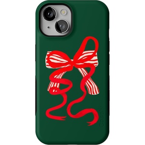 image:imageCasely iPhone 14 Case  Santas Favorite  Holiday Bow  Bold Protective Design  MagSafe Compatible Design