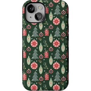 image:imageCasely iPhone 14 Case  Tinsel Town  Christmas Ornament  Bold Protective Design  MagSafe Compatible Design