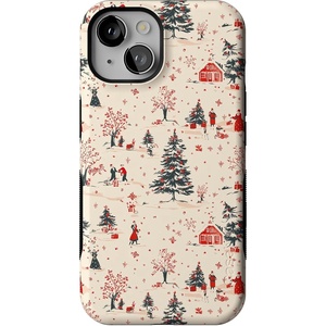 image:imageCasely iPhone 14 Case  Winter Nostalgia  Vintage Holiday  Bold Protective Design  MagSafe Compatible Design