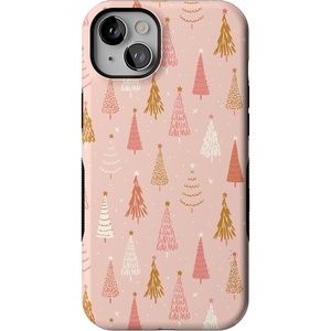 image:imageCasely iPhone 14 Plus Case  Bubblegum Forest  Christmas Tree  Bold Protective Design  MagSafe Compatible Design