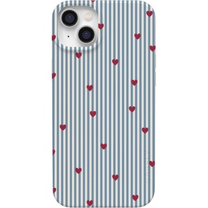 image:imageCasely iPhone 14 Plus Case  Final Rose  Red amp Pink Floral  Compatible with MagSafe  Classic Ultra Slim DesignLove Lines  Blue Stripes