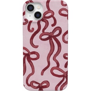 image:imageCasely iPhone 14 Plus Case  Final Rose  Red amp Pink Floral  Compatible with MagSafe  Classic Ultra Slim DesignLove Me Knot  Mauve Bow