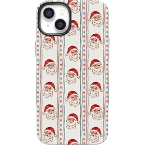 image:imageCasely iPhone 14 Plus Case  Jolly St Nick  Retro Claus  Bold Protective Design  MagSafe Compatible Design