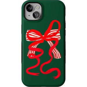 image:imageCasely iPhone 14 Plus Case  Santas Favorite  Holiday Bow  Bold Protective Design  MagSafe Compatible Design