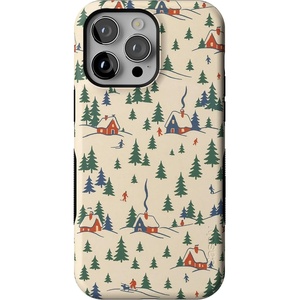 image:imageCasely iPhone 14 Pro Max Case  Chalet All Day  Winter Village  Bold Protective Design  MagSafe Compatible Design