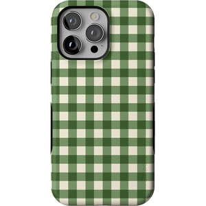image:imageCasely iPhone 14 Pro Max Case  Checked Twice  Green Plaid  Bold Protective Design  MagSafe Compatible Design