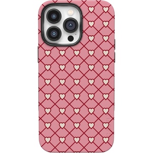 image:imageCasely iPhone 14 Pro Max Case  Love Locks  Pink Hearts  Bold Protective Design  MagSafe Compatible Design
