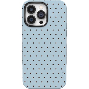 image:imageCasely iPhone 14 Pro Max Case  On the Dot  Blue amp Brown Polka Dot  Bold Protective Design  Compatible with MagSafe