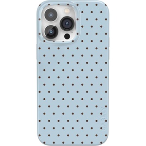 image:imageCasely iPhone 14 Pro Max Case  On the Dot  Blue amp Brown Polka Dot  Compatible with MagSafe  Classic Ultra Slim Design
