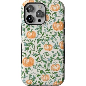 image:imageCasely iPhone 14 Pro Max Case  Pumpkin Patch  Green Vines  Bold Protective Design  MagSafe Compatible Design