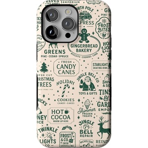 image:imageCasely iPhone 14 Pro Max Case  Santas Stamps  Holiday Market  Bold Protective Design  MagSafe Compatible Design