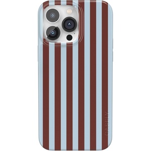 image:imageCasely iPhone 14 Pro Max Case  Sunday in Brooklyn  Chocolate Blue Stripes  Compatible with MagSafe  Classic Ultra Thin Design