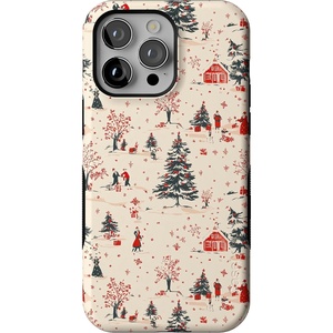 image:imageCasely iPhone 14 Pro Max Case  Winter Nostalgia  Vintage Holiday  Bold Protective Design  MagSafe Compatible Design