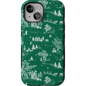 image:imageCasely iPhone 15 Case  Home for the Holidays  Mountain Town  Bold Protective Design  MagSafe Compatible Design