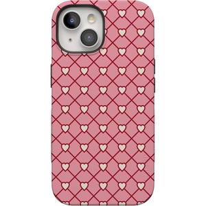 image:imageCasely iPhone 15 Plus Case  Love Locks  Pink Hearts  Bold Protective Design  MagSafe Compatible Design