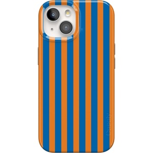 image:imageCasely iPhone 15 Plus Case  Lovebug  Blue Hearts  Compatible with MagSafe  Classic Ultra Slim DesignGo New York  Blue  Orange Stripes