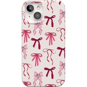 image:imageCasely iPhone 15 Plus Case  Lovebug  Blue Hearts  Compatible with MagSafe  Classic Ultra Slim DesignLover Girlie  Pink Bows