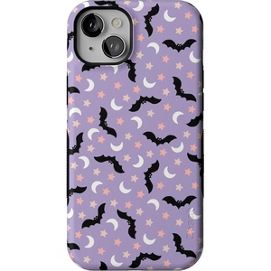 image:imageCasely iPhone 15 Plus Case  Midnight Flight  Celestial Bats  Bold Protective Design  MagSafe Compatible Design