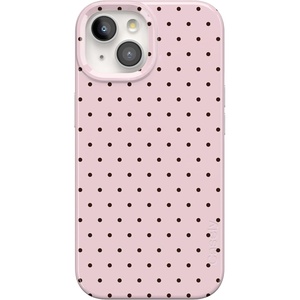 image:imageCasely iPhone 15 Plus Case  On the Dot  Pink amp Brown Polka Dot  Compatible with MagSafe  Classic Ultra Slim Design