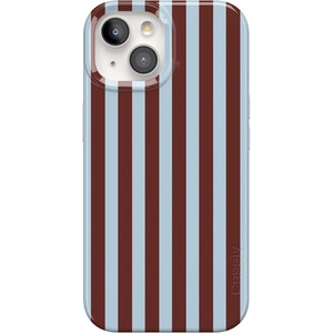 image:imageCasely iPhone 15 Plus Case  Sunday in Brooklyn  Chocolate Blue Stripes  Compatible with MagSafe  Classic Ultra Slim Design