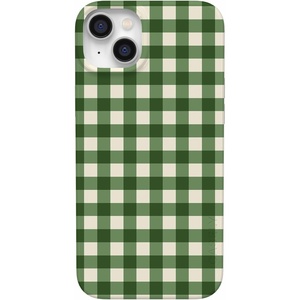image:imageCasely iPhone 15 Plus Case  Weve Peaked  Aprs Ski Mountains  Compatible with MagSafe  Classic Ultra Slim DesignChecked Twice  Green Plaid