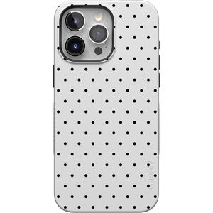 image:imageCasely iPhone 15 Pro Case  On the Dot  White Polka Dot  Bold Protective Design  Compatible with MagSafe