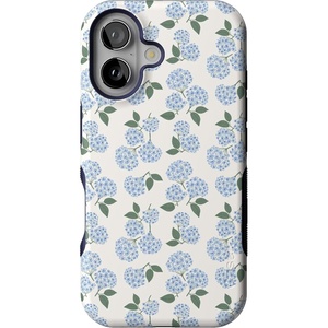 image:imageCasely iPhone 16 Case  Nantucket Cottage  Blue Hydrangea  Bold Protective Design  Compatible with MagSafe