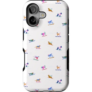 image:imageCasely iPhone 16 Case  Powder Pups  Dog Sled  Bold Protective Design  MagSafe Compatible Design