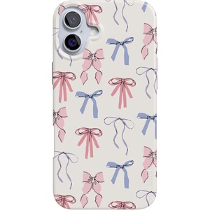 image:imageCasely iPhone 16 Case  Vibe Check  Pink Checkerboard  Compatible with MagSafe  Classic Ultra Slim DesignCoquette Girlie  Pastel Bows