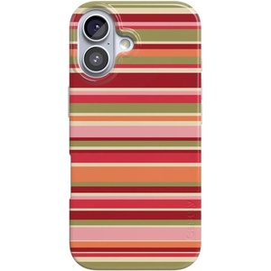 image:imageCasely iPhone 16 Plus Case  Blush Garden  Floral Doodle  Compatible with MagSafe  Classic Ultra Thin DesignCitrus Stripes  Poolside Print
