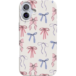 image:imageCasely iPhone 16 Plus Case  Blush Garden  Floral Doodle  Compatible with MagSafe  Classic Ultra Thin DesignCoquette Girlie  Pastel Bows