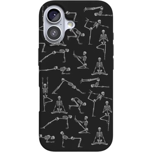 image:imageCasely iPhone 16 Plus Case  Blush Garden  Floral Doodle  Compatible with MagSafe  Classic Ultra Thin DesignCorpse Pose  Skeleton Yoga