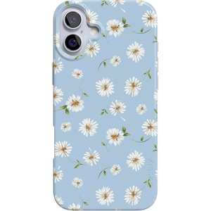 image:imageCasely iPhone 16 Plus Case  Blush Garden  Floral Doodle  Compatible with MagSafe  Classic Ultra Thin DesignDaisy Daydream  Baby Blue Floral