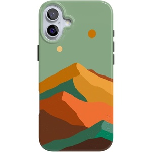 image:imageCasely iPhone 16 Plus Case  Blush Garden  Floral Doodle  Compatible with MagSafe  Classic Ultra Thin DesignEndless Peaks  Colorblock Mountain