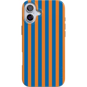 image:imageCasely iPhone 16 Plus Case  Blush Garden  Floral Doodle  Compatible with MagSafe  Classic Ultra Thin DesignGo New York  Blue  Orange Stripes