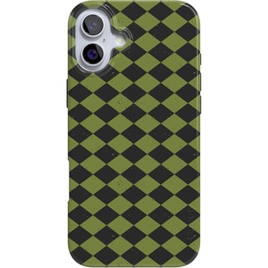 image:imageCasely iPhone 16 Plus Case  Blush Garden  Floral Doodle  Compatible with MagSafe  Classic Ultra Thin DesignHarlequin Wicked Diamond  Black and Green