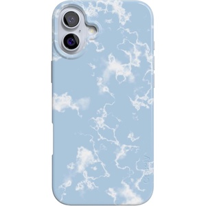image:imageCasely iPhone 16 Plus Case  Blush Garden  Floral Doodle  Compatible with MagSafe  Classic Ultra Thin DesignLight Blue Skies  Marble Clouds