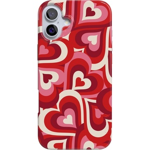 image:imageCasely iPhone 16 Plus Case  Blush Garden  Floral Doodle  Compatible with MagSafe  Classic Ultra Thin DesignLove Song Remix  Ombre Hearts