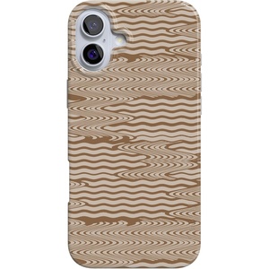 image:imageCasely iPhone 16 Plus Case  Blush Garden  Floral Doodle  Compatible with MagSafe  Classic Ultra Thin DesignMocha Ripple  Brown Waves