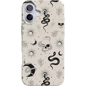 image:imageCasely iPhone 16 Plus Case  Blush Garden  Floral Doodle  Compatible with MagSafe  Classic Ultra Thin DesignNo Further Explanation  Snakes  Skulls