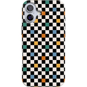 image:imageCasely iPhone 16 Plus Case  Blush Garden  Floral Doodle  Compatible with MagSafe  Classic Ultra Thin DesignOld Skool  Retro Checkerboard