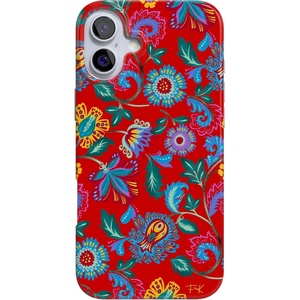 image:imageCasely iPhone 16 Plus Case  Blush Garden  Floral Doodle  Compatible with MagSafe  Classic Ultra Thin DesignPainted Flowers  Frida Kahlo Floral