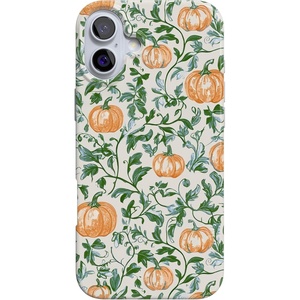 image:imageCasely iPhone 16 Plus Case  Blush Garden  Floral Doodle  Compatible with MagSafe  Classic Ultra Thin DesignPumpkin Patch  Green Vines