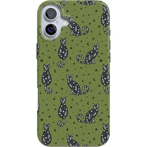image:imageCasely iPhone 16 Plus Case  Blush Garden  Floral Doodle  Compatible with MagSafe  Classic Ultra Thin DesignSabrinas Bestie  Black Cats