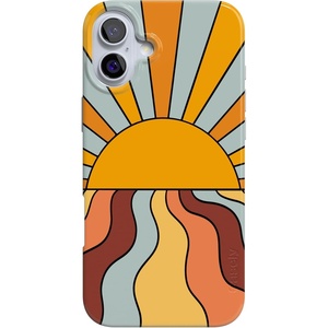 image:imageCasely iPhone 16 Plus Case  Blush Garden  Floral Doodle  Compatible with MagSafe  Classic Ultra Thin DesignShine On  Retro Sunset